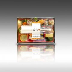 ミス防止パッケージ テイクアウトお弁当に 箸留め用シール ～デリ・ラボ おもてなし弁当～